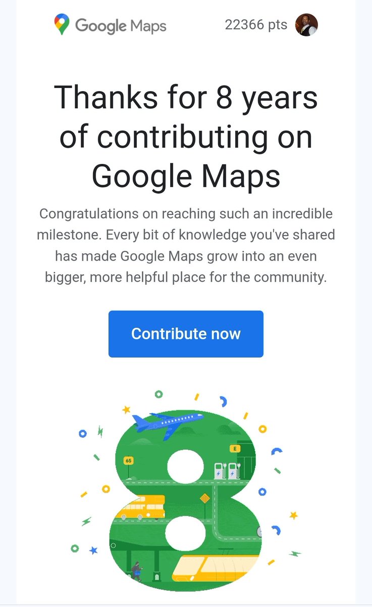 VizzyLoc's tweet image. I'm celebrating 8 years of Google Maps contributions! So @Google @googlemaps when do I start getting paid??? LMAO