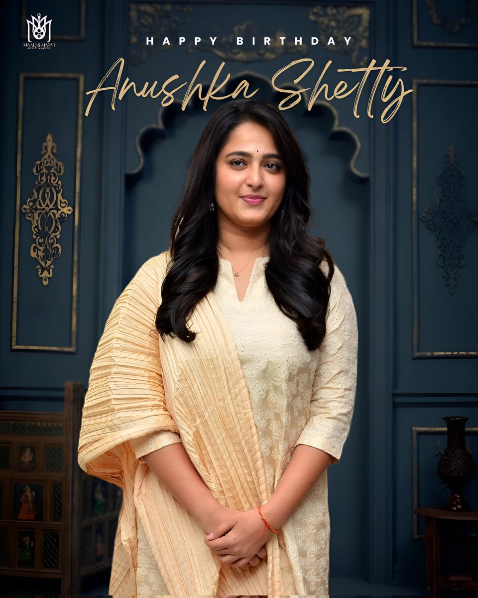Happy Birthday to the graceful and powerful #AnushkaShetty! 🎉🌟 From fierce warrior roles to heartwarming performances, she’s captured our hearts on screen and beyond #HBDAnushkaShetty #HappyBirthdayAnushkaShetty  #HBDAnushka