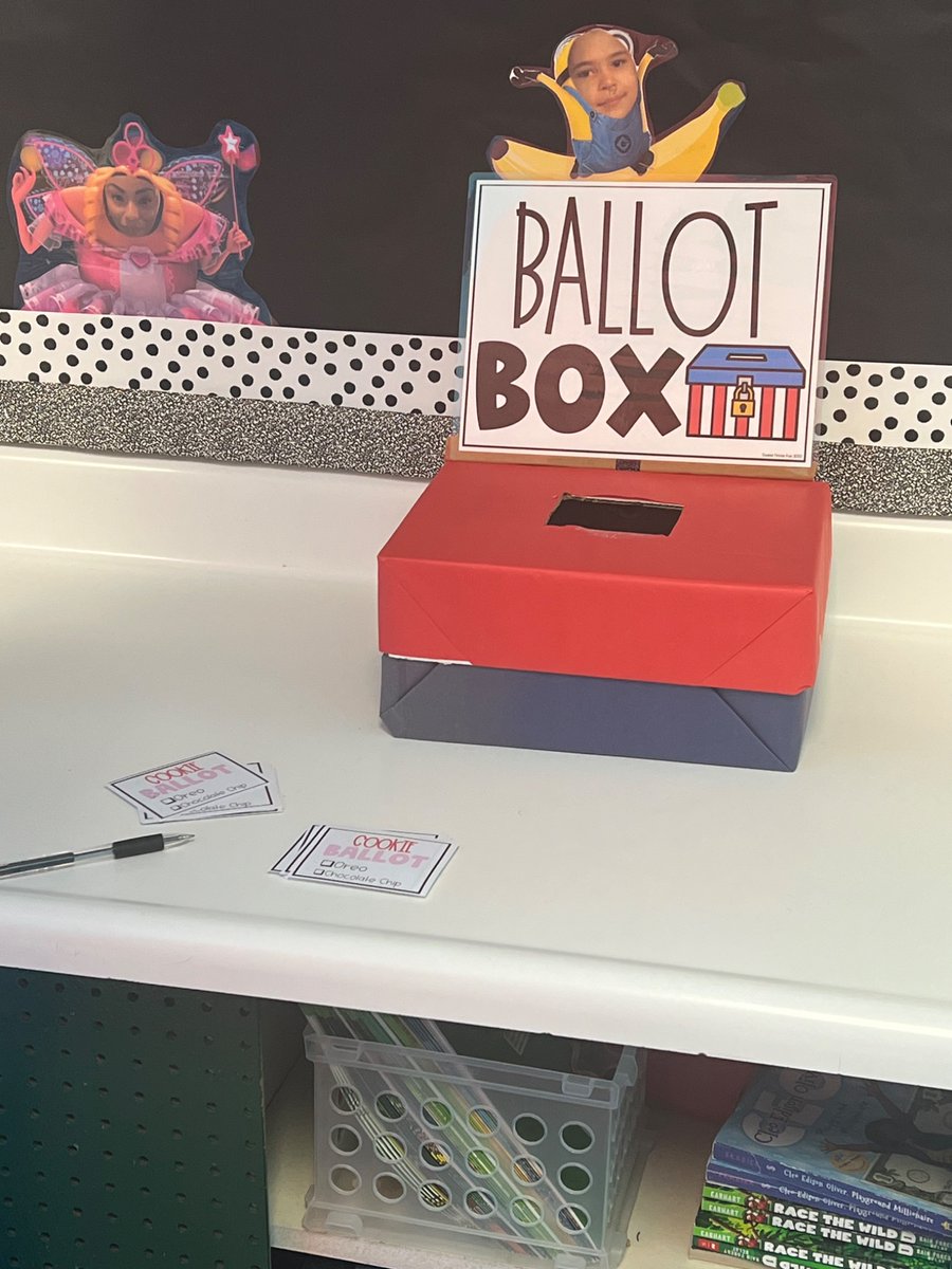 Check out the Big Election that took place at Bassette today! 2nd Graders put the voting process to the test and asked “Which Cookie is Your Favorite?”