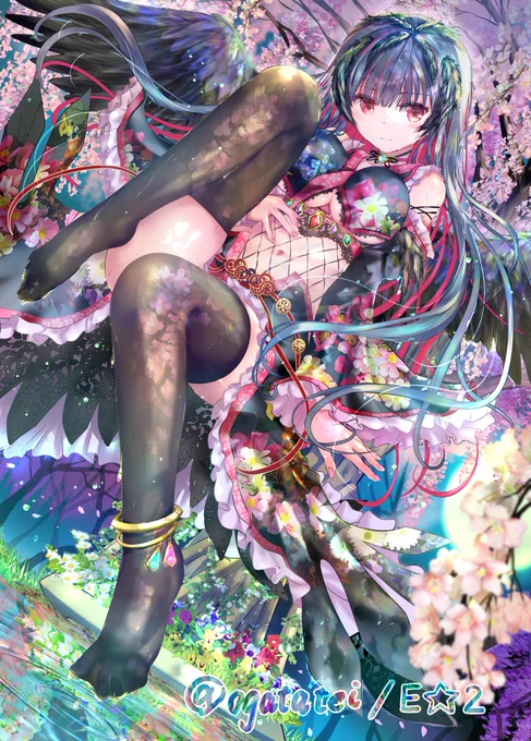 オリジナルキャラ、濡れ烏さん #いいおなかの日 