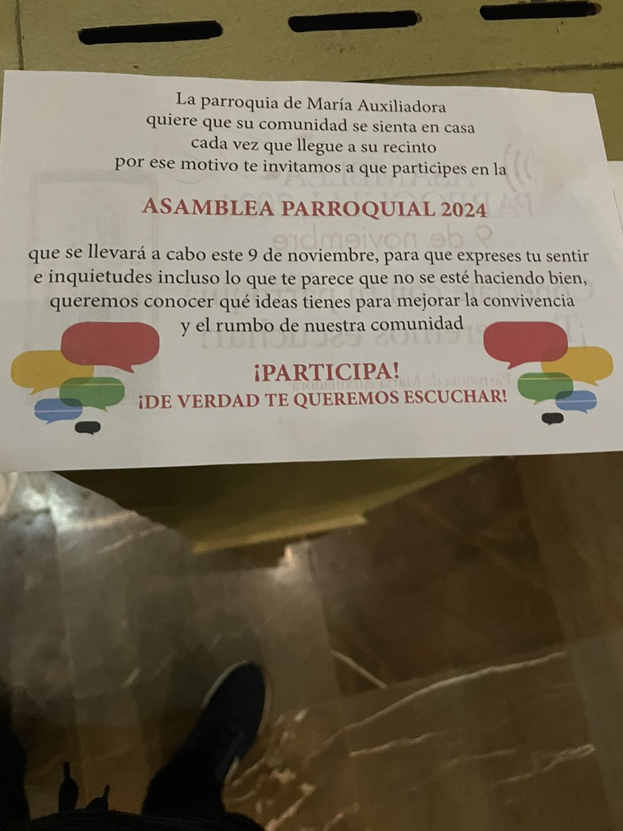 BienAtento's tweet photo. La Parroquia Ms Auxiliadora de @colanahuac_cdmx reunirá opiniones https://t.co/MtOiBxtuQ9