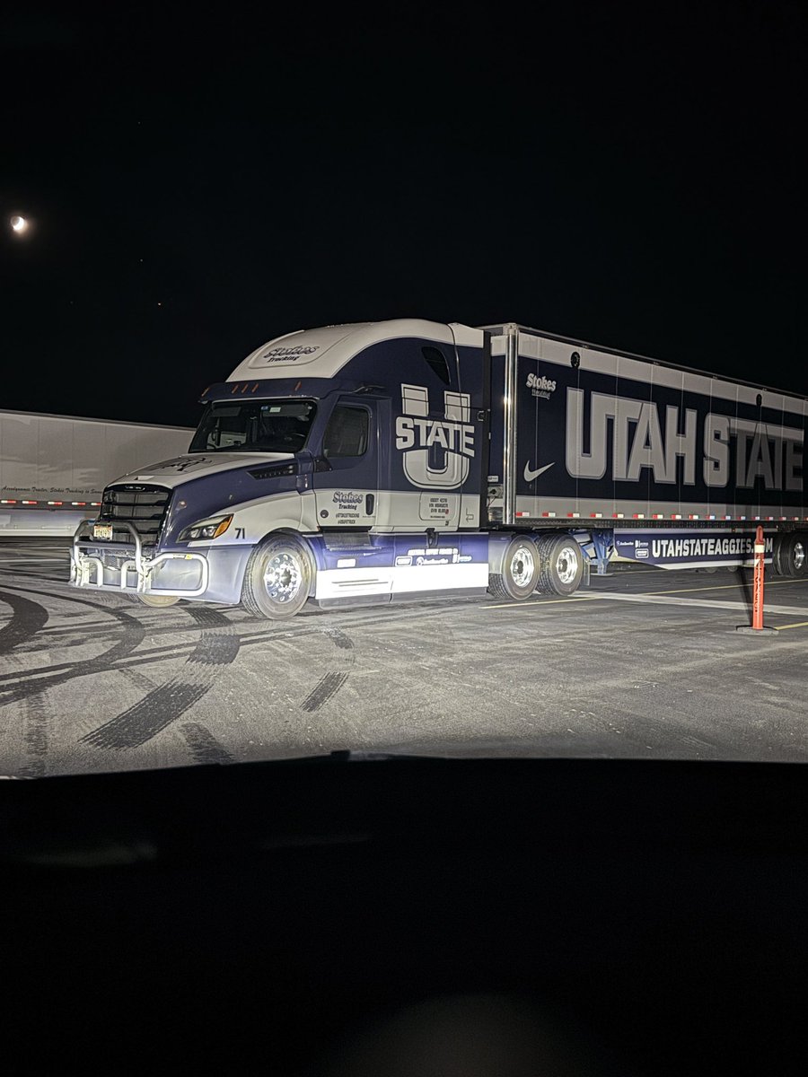 All packed up and ready to hit the road. #aggiesalltheway @usufootball @usu_equipment @usuathletics @utahstatealumni