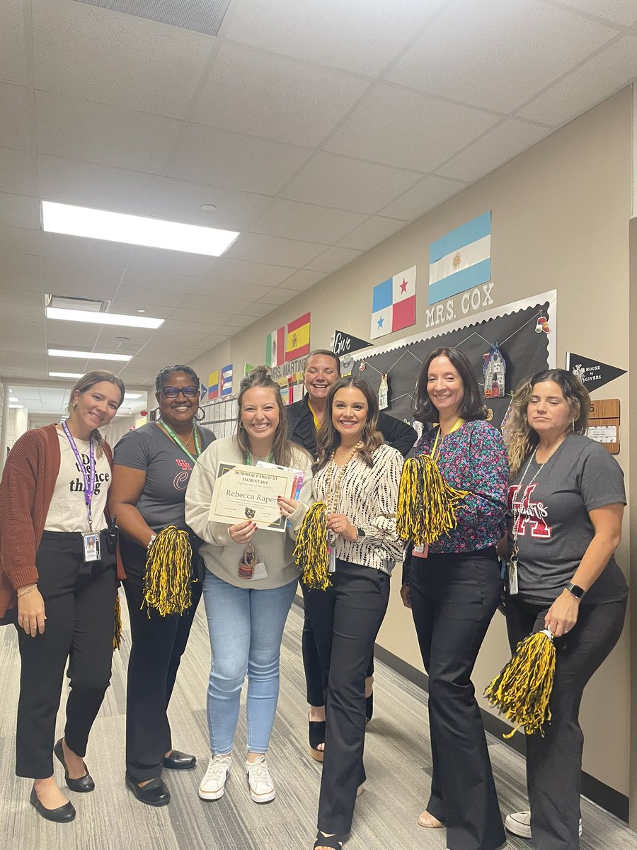 Congratulations Mrs. Raper for being named November Panther of the Month.