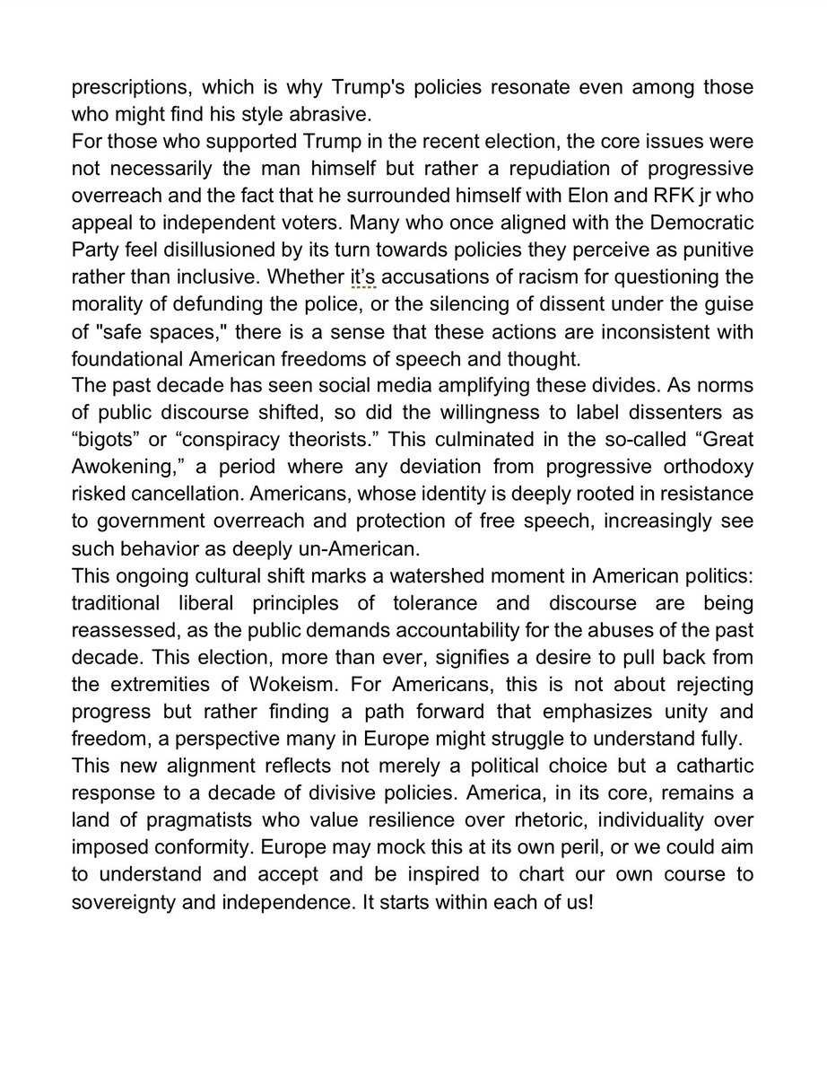 aegerter's tweet image. Having spent my formative years in the US, I&apos;d like share my perspective on yesterday&apos;s political earthquake to a European audience.