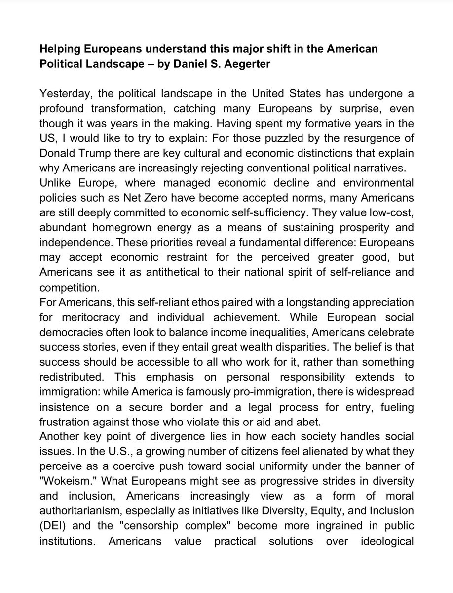 aegerter's tweet image. Having spent my formative years in the US, I&apos;d like share my perspective on yesterday&apos;s political earthquake to a European audience.