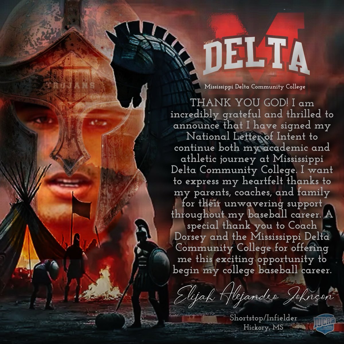 🙏🏼THANK YOU GOD!🙏🏼

🚨IT’S OFFICIAL🚨NLI SIGNED ✍️
<a href="/TrojanBB/">MS Delta CC Baseball</a> <a href="/MDCC/">Mississippi Delta</a> <a href="/DorseyBaseball/">Adrian Dorsey</a> <a href="/MDCCATHLETICS/">MDCCATHLETICS</a> <a href="/MSAHA_Sports/">Mid-South Homeschool</a> <a href="/JerJohnson2026/">Jeremiah T. Johnson</a> <a href="/PrepBaseballMS/">Prep Baseball Mississippi</a> <a href="/msjucobaseball/">MS JUCO Baseball</a> <a href="/jucoroute/">#JucoRoute</a> <a href="/MSSPORTSTODAY/">Mississippi Sports Today</a> <a href="/TopPreps/">TOP PREPS - Free Sports News, Videos & Information</a> <a href="/MLBPipeline/">MLB Pipeline</a> <a href="/MLBDevelops/">MLBDevelops</a> <a href="/MLSB_Scouting/">MLB Scouting Bureau</a> <a href="/MSSPORTSTODAY/">Mississippi Sports Today</a> <a href="/NJCAABaseball/">NJCAA Baseball</a> <a href="/ncsa/">NCSA College Recruiting</a> <a href="/GoMVB/">GoMVB Sports - Recruit Content for College Coaches</a>
