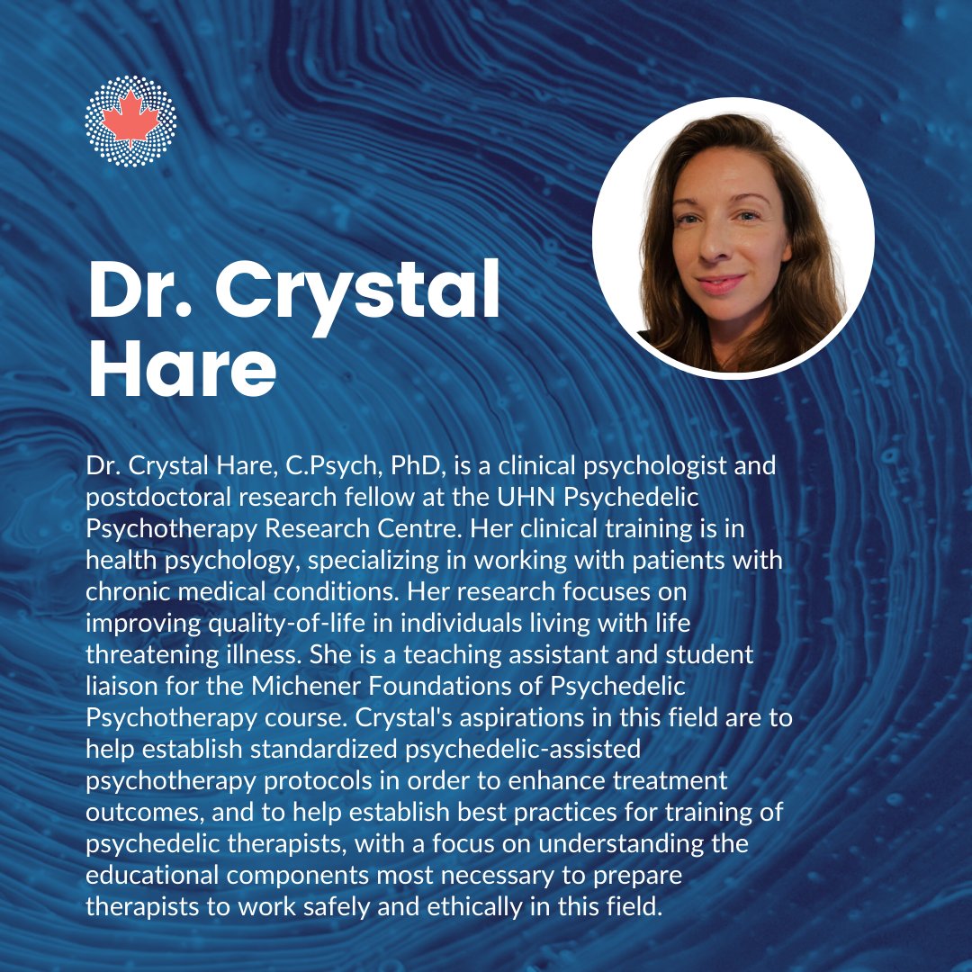TOMORROW! Join us for our next Research Room on Thurs November 7th  at 5 PM PT/ 8 PM ET for Lessons learned in running a psychedelic therapy training with expert Dr Crystal Hare!  Sign up here:  bit.ly/48lKING