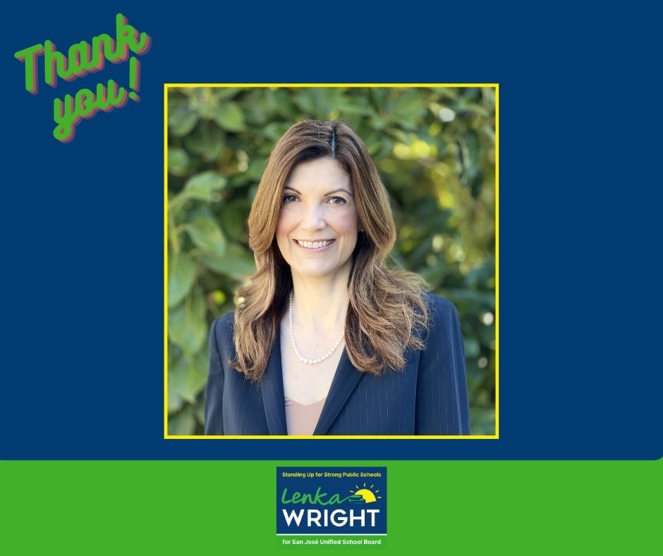 CaliLenka's tweet photo. Thank you to everyone who supported me as we stood up for strong public schools together! No matter the outcome of the San José Unified School Board race for Trustee Area 5, I will remain involved in our school community. https://t.co/6ejOUSbbOl