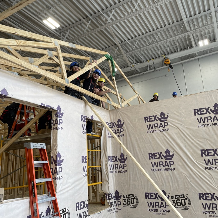 SCCareerAcademy's tweet photo. Our Junior Construction pathway students are using heavy equipment and placing trusses on our second project house. It doesn't get any more authentic than this! https://t.co/NDdPS9A4g8