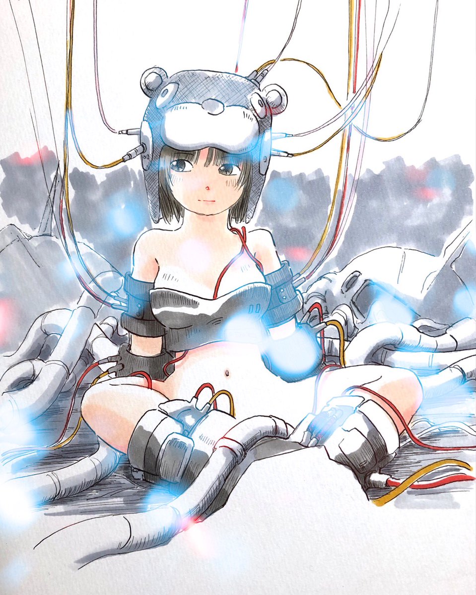 「#ロボ娘なんでも投稿祭なんだか良い感じのタグを発見!(ΦωΦ)ふふふ 」|まるも☆『きゃぴ』Kindle版発売中！のイラスト