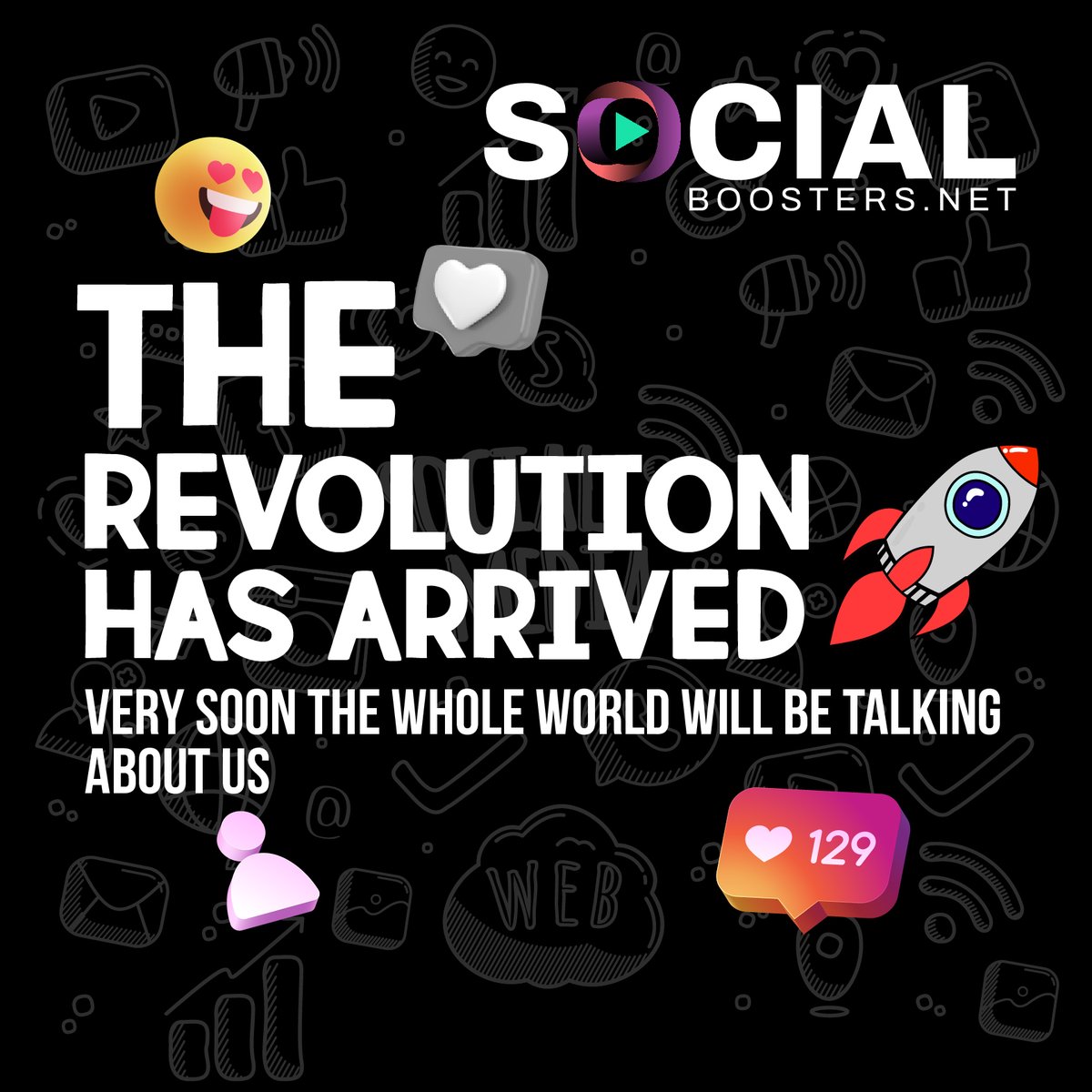 SocialBoosters_'s tweet photo. The revolution is here! 🔥 Soon, everyone will be talking about us 🌍

Revoluciona tu marca 🚀✨
¡La revolución llegó! 🔥 Muy pronto, todo el mundo hablará de nosotros 🌍

#lanzamientodigital #crecimientoredes #estrategiadigital #impactoglobal #viralizate https://t.co/uBj3gCEMF1