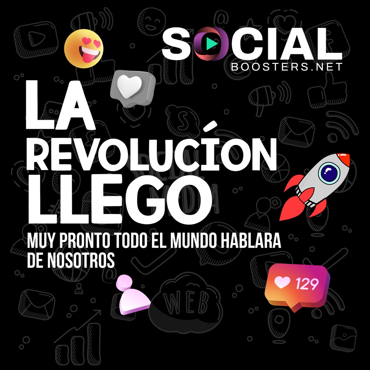 SocialBoosters_'s tweet photo. The revolution is here! 🔥 Soon, everyone will be talking about us 🌍

Revoluciona tu marca 🚀✨
¡La revolución llegó! 🔥 Muy pronto, todo el mundo hablará de nosotros 🌍

#lanzamientodigital #crecimientoredes #estrategiadigital #impactoglobal #viralizate https://t.co/uBj3gCEMF1