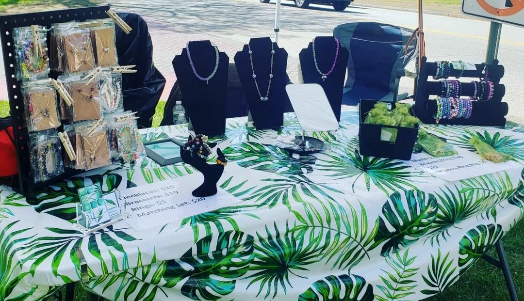 NLJewelry22's tweet photo. I will be setting up at a craft show this weekend!! Its called The Hobbit Harvest! #jewelry #bohojewelry #handmadejewelry #etsy #etsyshop #necklace #earrings #bracelet #polymerclay #polymerclayearrings #craftshow https://t.co/I4yKgcGyW6