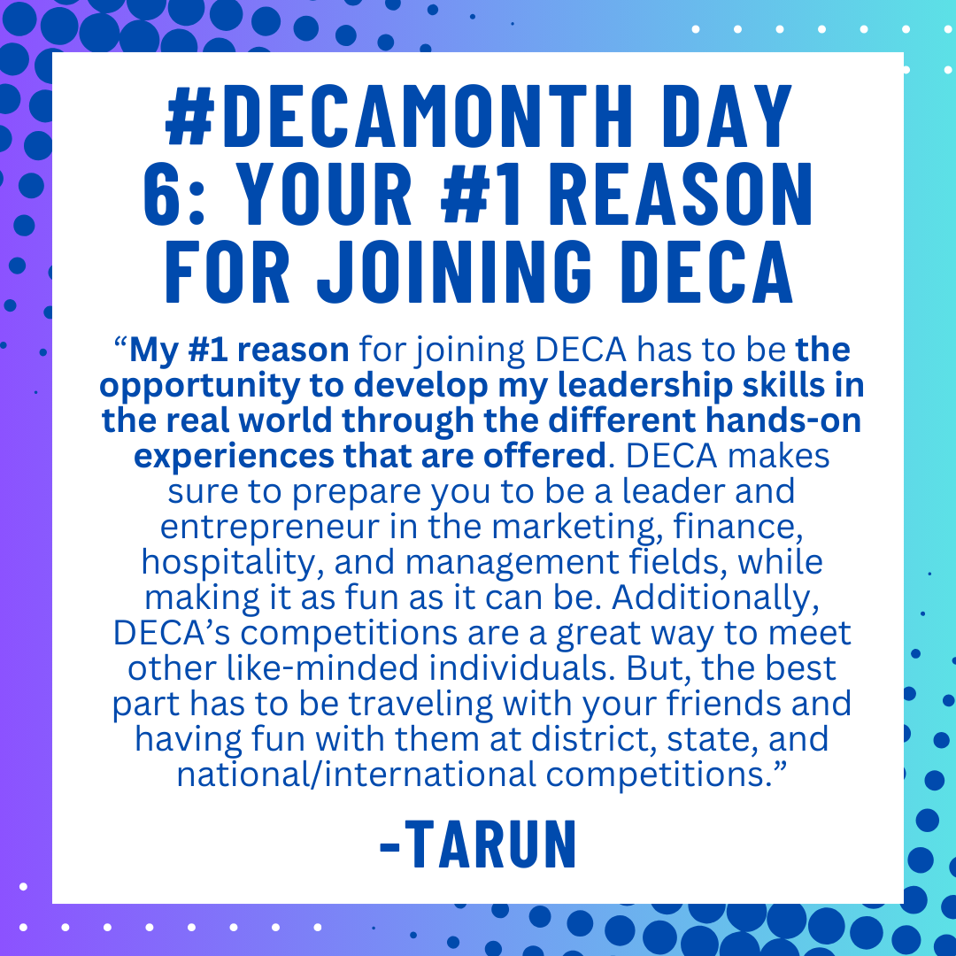 wghs_deca's tweet image. Curious about Thr Grove's #decamonth ? For the full experience, you can check out our instagram! But as a sneak peak, here's our Day 6!