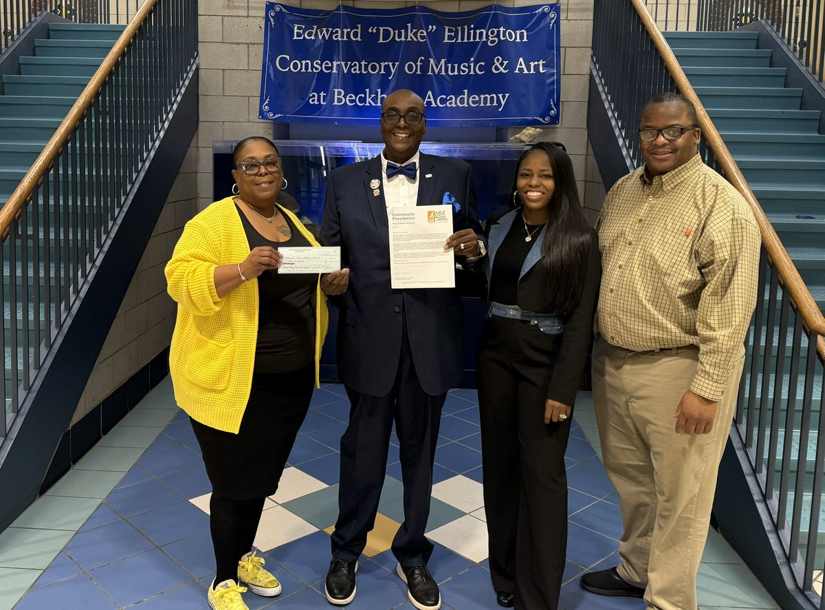 DukeEllingtonB1's tweet image. Huge shoutout to Phi Beta Sigma Fraternity for yet another generous donation to Duke Ellington Conservatory of Performing Arts! #DPSCD
