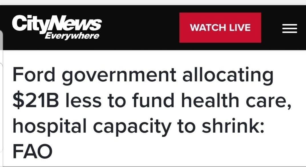 Freire1Pb's tweet image. The Financial Accountability Office of Ontario (FAO) is out with a scathing report. Ford government’s public health-care hospital capacity will shrink by 2027-2028 due to surging demand and that Ford gov with Sylvia Jones is allocating over $21 billion less to the public sector.