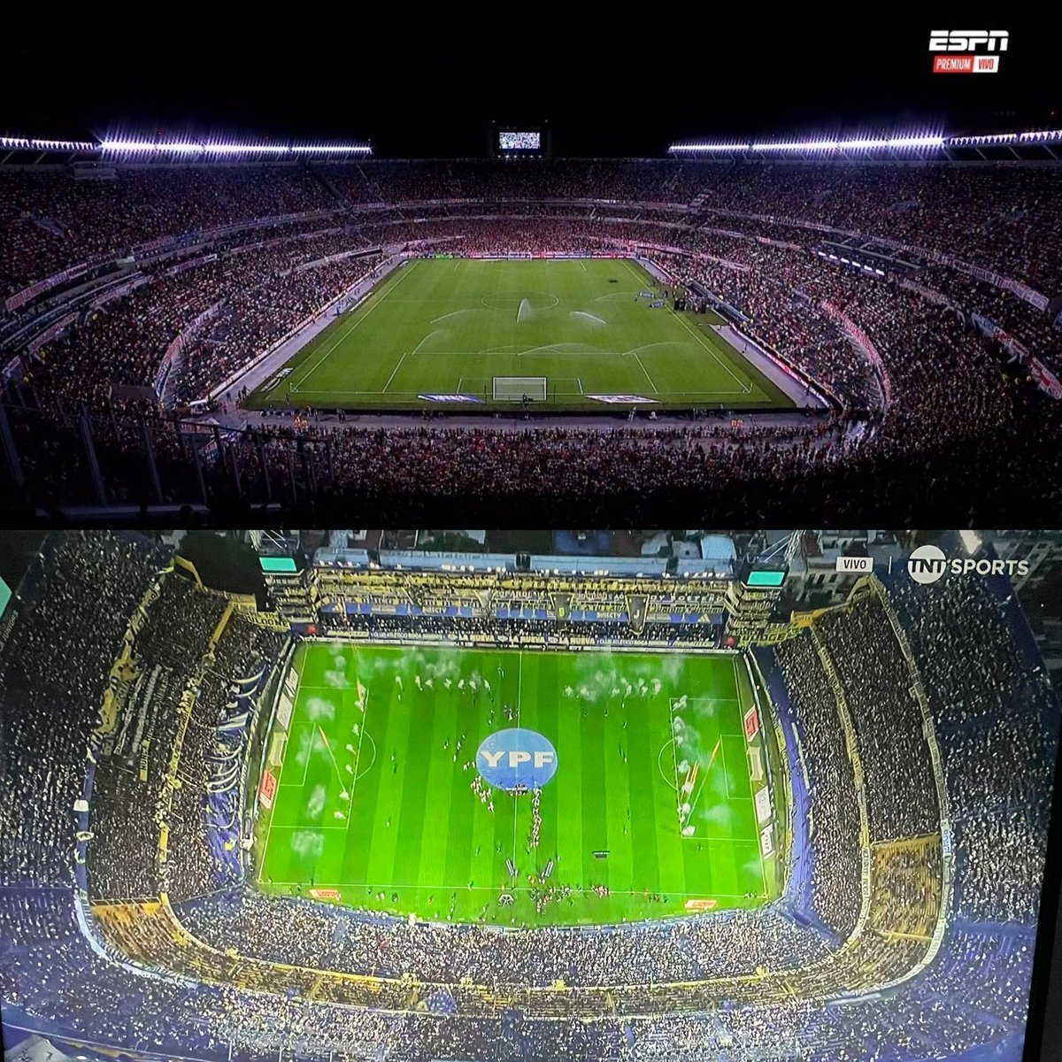 frabigol's tweet photo. Llenar la cancha un miercoles a la noche contra un equipo Mendocino no es para cualquiera. 

Algunos llenamos la cancha más grande de America, otros no pueden llenar una pelela con la mitad de capacidad. https://t.co/ZRlUn49Kab