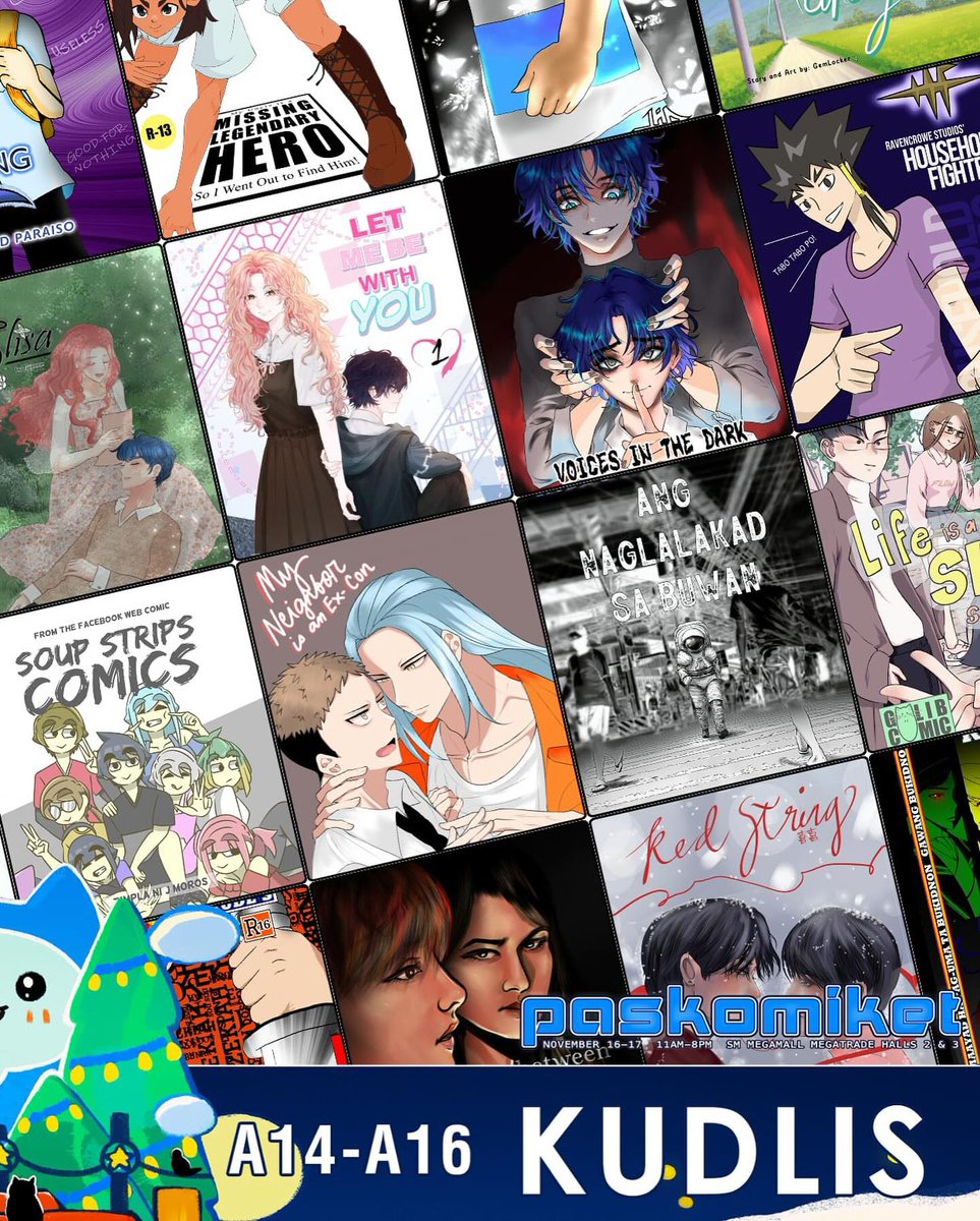 kudliscomics's tweet photo. PASKOMIKET IS COMING TO TOWN! Kudlis at booth A14-A16 📷
Whether you’re naughty or nice, #supportlocalcreators and do your Christmas shopping from komiks, zines, stickers, prints, art, and crafts of all shapes and sizes! https://t.co/onCtUpRUuX