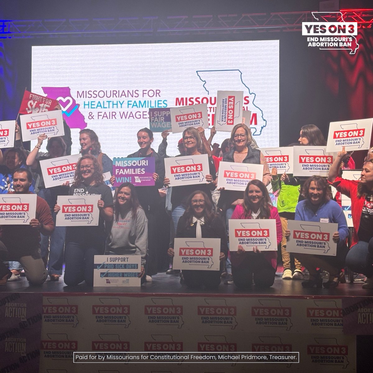 Thank you to all of the volunteers, supporters, and voters who showed up for abortion rights.
Thank you to everyone who supported and stood by this campaign. Together we have built a historic movement for control of our own bodies, lives, and futures!