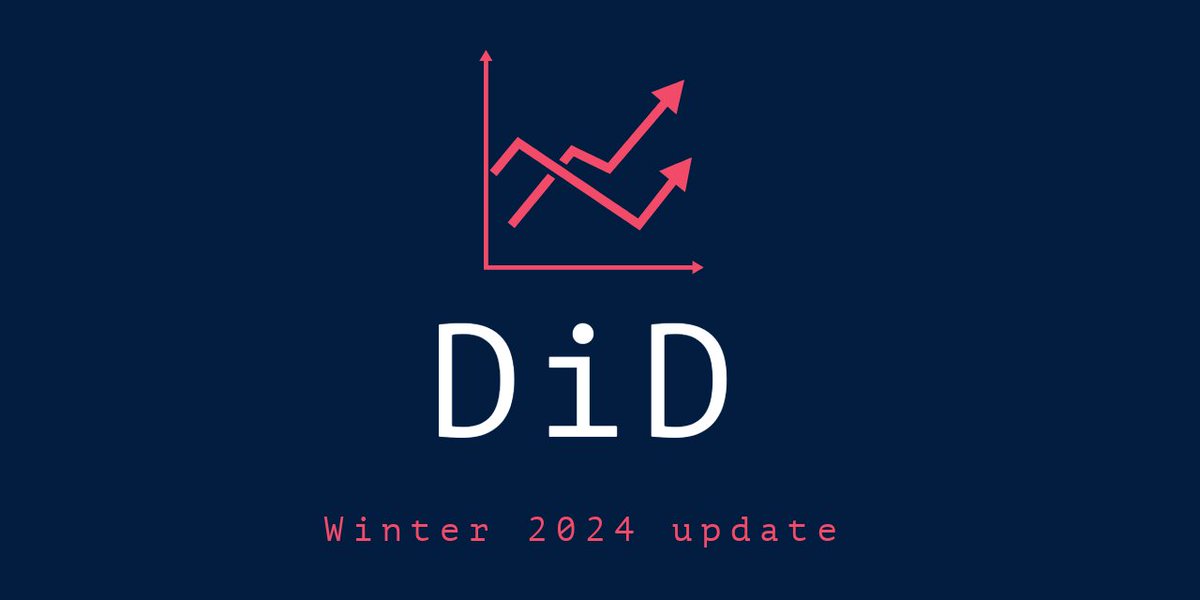 🚀 The #DiD Winter 2024 update is here!

❄ All the #Stata code has been rechecked and updated.

Honest evaluation:
➕ the established Difference-in-Difference packages are very stable in terms of outputs.
➕Newer versions of old packages are now much faster.
➕New packages have