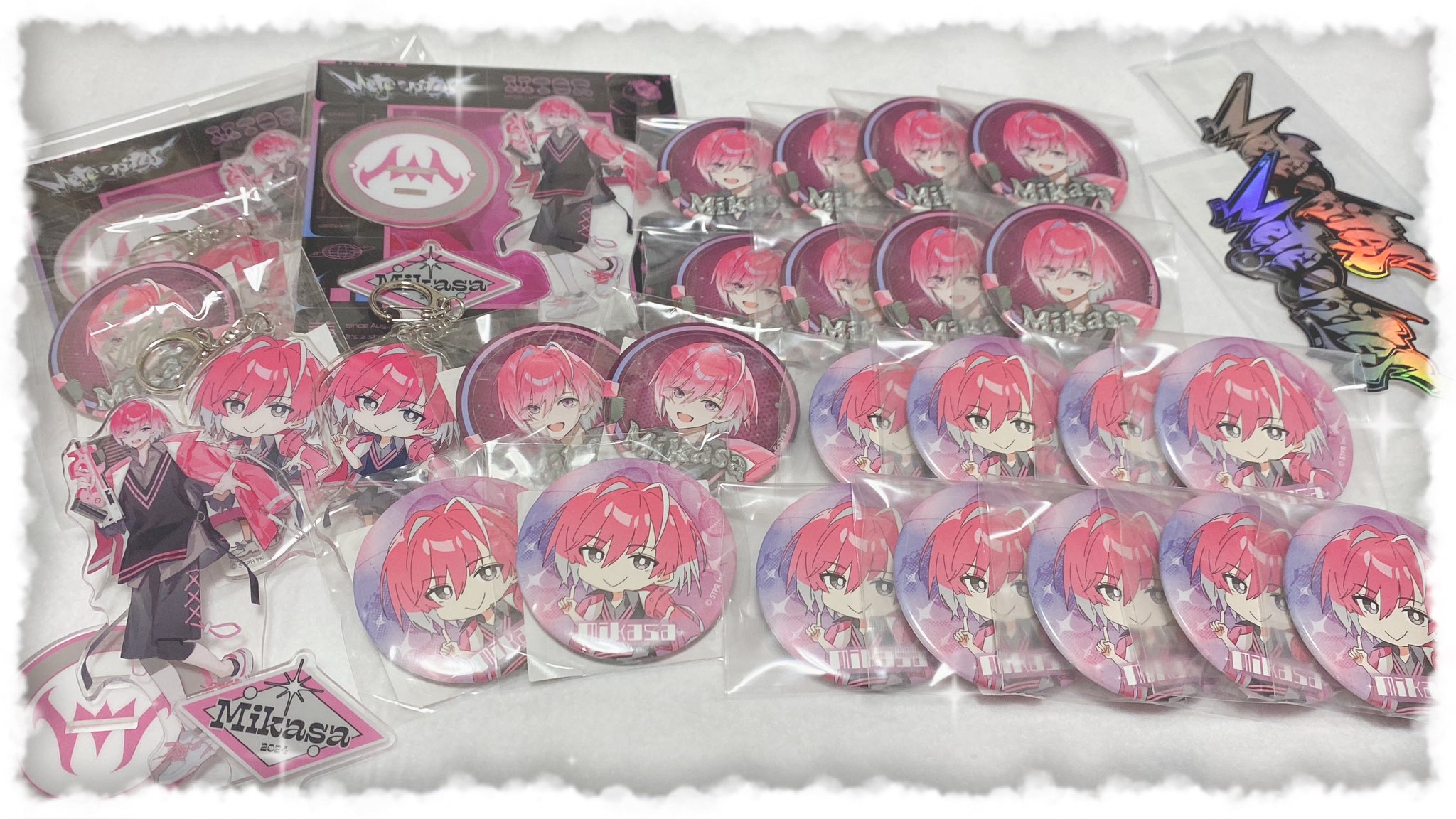 みかさくんグッズ みかさくん アクリルステッカー めておら meteorites