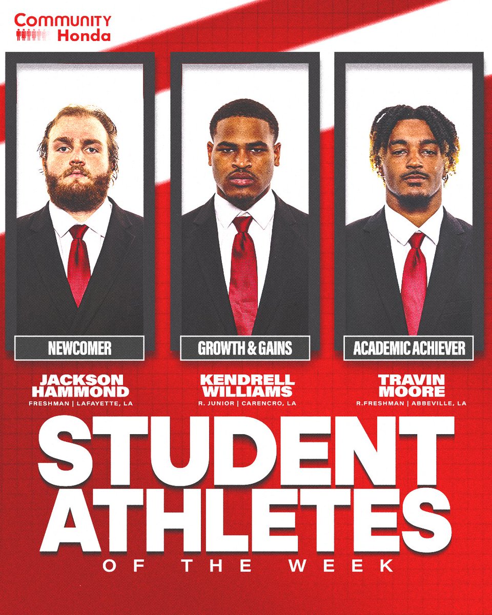 📓 🤝🏈

This week's Student-Athletes of the Week! 

#cULture | <a href="/CommunityHonda/">Community Honda</a>