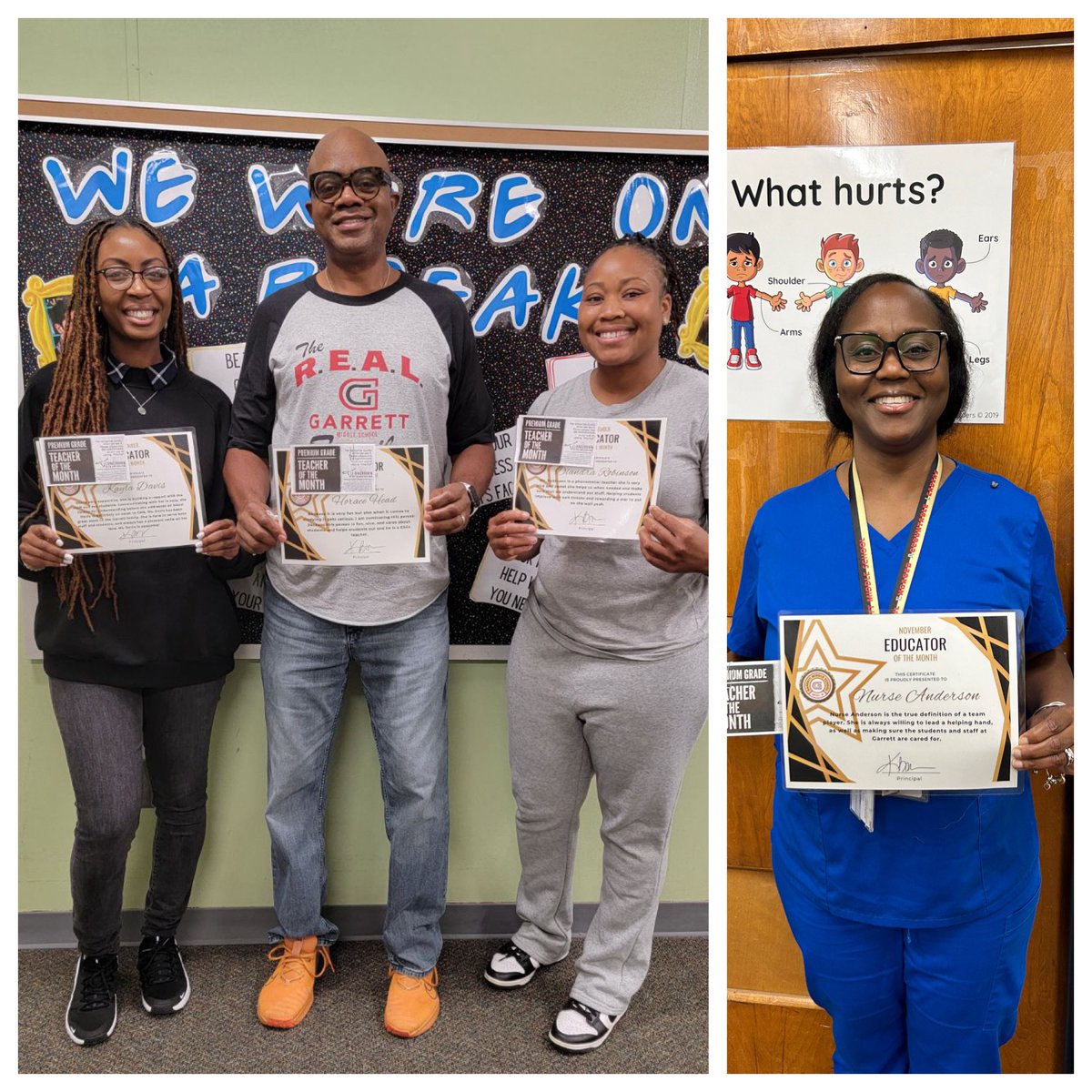 GarrettMSGators's tweet photo. Congratulations to the November Educators of the Month! https://t.co/JybnMT3Eqf