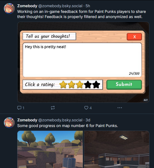 ZomebodyRoblox's tweet image. Reminder to follow me on here to see updates on my game dev projects. 👇
I've been posting a lot more recently.
