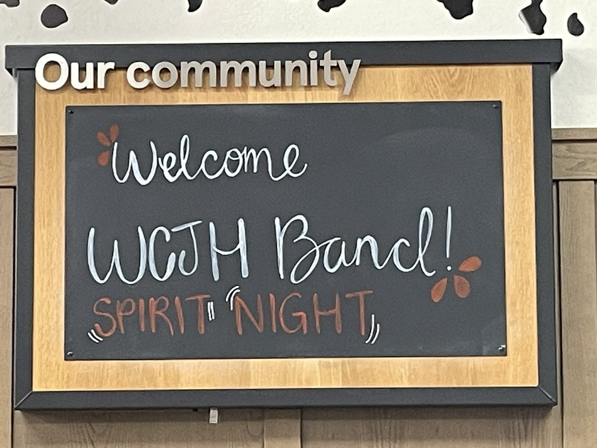 Thank you <a href="/CFAKatyMills/">ChickfilA Katy Mills</a> for supporting the Woodcreek Junior High Band! 🎺🥁<a href="/WCJHBand/">WoodCreek JH Band</a>  #spiritnight