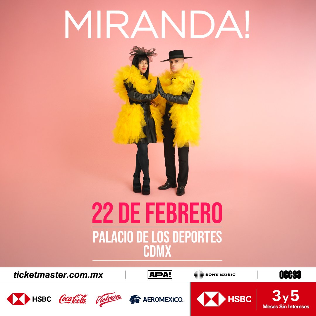 mirandaenvivo's tweet photo. MÉXICO 🇲🇽
Tenemos por delante el show más grande de nuestra historia en este país que amamos y que siempre nos hace sentir como en casa ❤️ 

Estamos preparando algo ÚNICO ¿Están listxs?

🎟️ https://t.co/gkFODmfc1k https://t.co/giOeyRTMVi