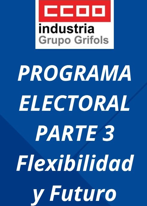 Programa electoral CCOO Instituto Grifols. 
Enlace a INSTAGRAM.
instagram.com/reel/DCDCNh9u-…
Enlace a FACEBOOK.  
fb.watch/vHHNNjnsgK/

 ¡UNIDAS POR NUESTROS DERECHOS!   
¡Cada paso cuenta, cada voto importa!   
Síguenos para conocer más propuestas de nuestro programa.