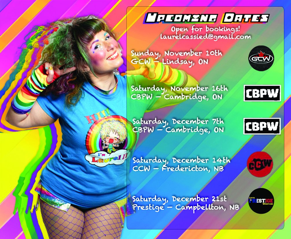 HI_ImLAurEL's tweet photo. Upcoming Sighting!! 🌈🤼‍♀️
Open for more bookings now into the new year!!😁

DM or email  laurelcassied@gmail.com 
and we can chat! 👏 https://t.co/Ss4XVwu1bL