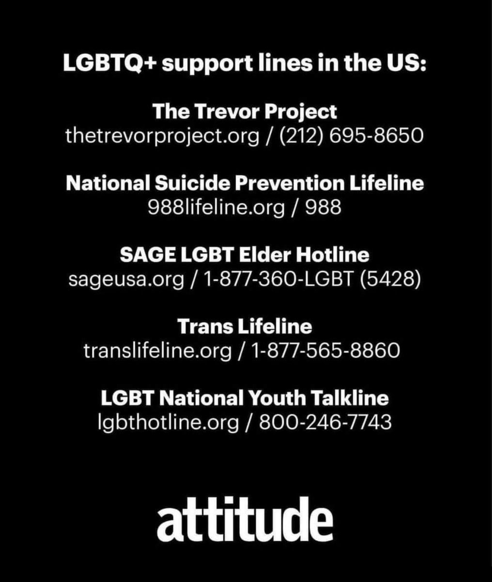 DVF10's tweet photo. @TrevorProject 
Help is available. 
Queer friends and family, I know today you may feel unseen, unsafe, and not valued. But you are seen, loved, and valued! Know that you are not alone. https://t.co/5Z6BBoMzKy