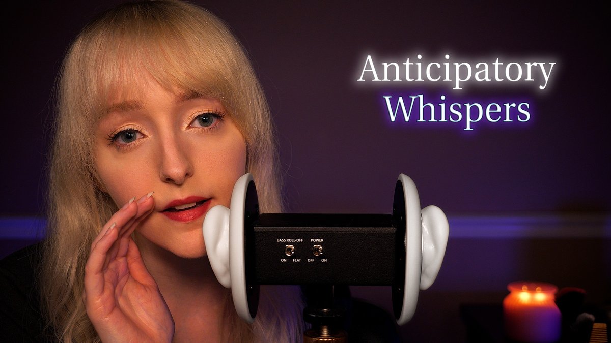 youtu.be/Kfvdn1LLwwY New #ASMR Video - Anticipatory Ear to Ear Whispers - Enjoy!🌙