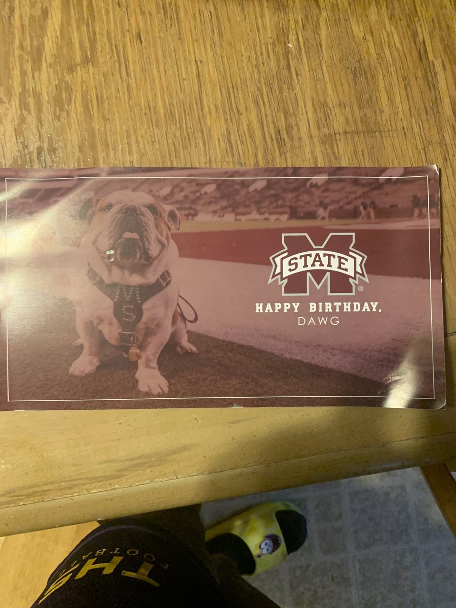 Thanks <a href="/HailStateFB/">Mississippi State Football</a> <a href="/msstate/">Mississippi State</a> for the birthday wishes 🫶🏽