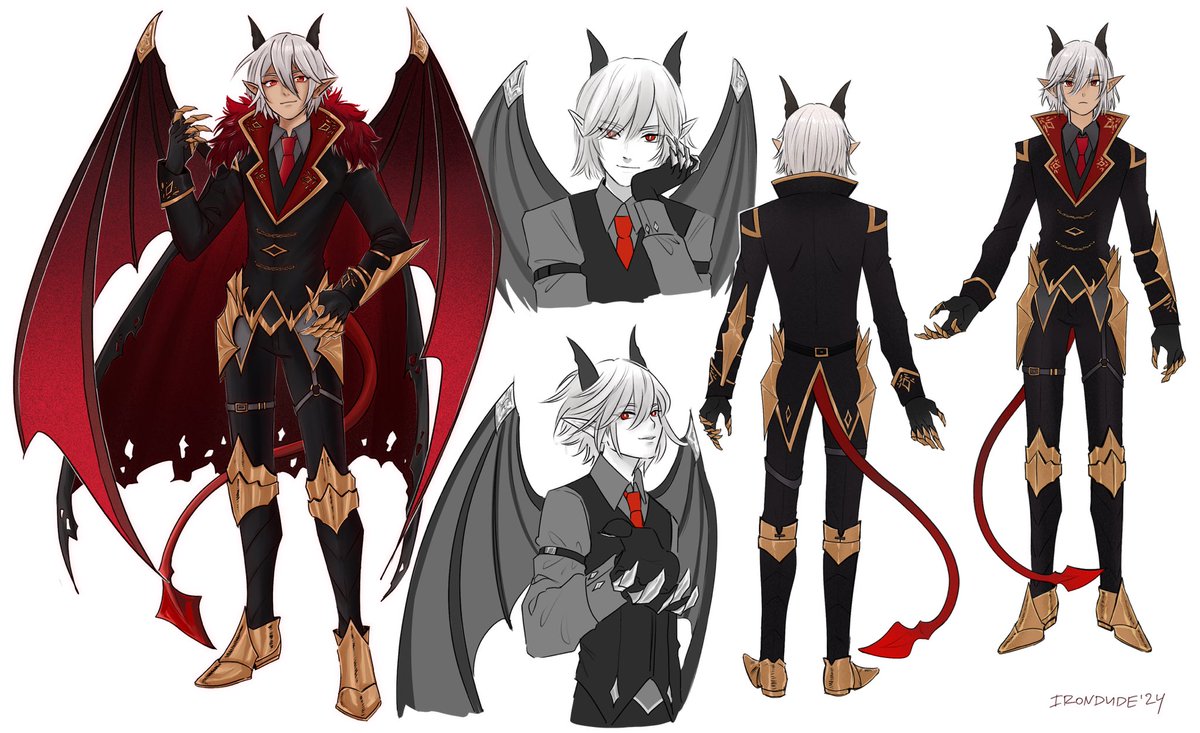 DJ_787's tweet photo. So as per my promise earlier I will be showing what the next model plan for Project Demon Blood is. A big thank you to @ironduuude for coming up with concept art of my next model plans i honestly love it.
#VTubersart #DemonBlood #ENVtuber https://t.co/aRA9SXFAiC