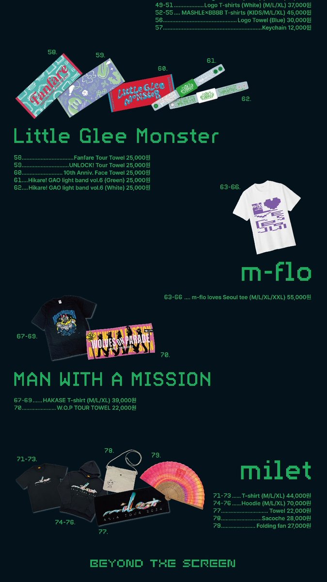 miletグッズ 香港高い😂 香港Asia Tour Tシャツ HKD280=約5600円