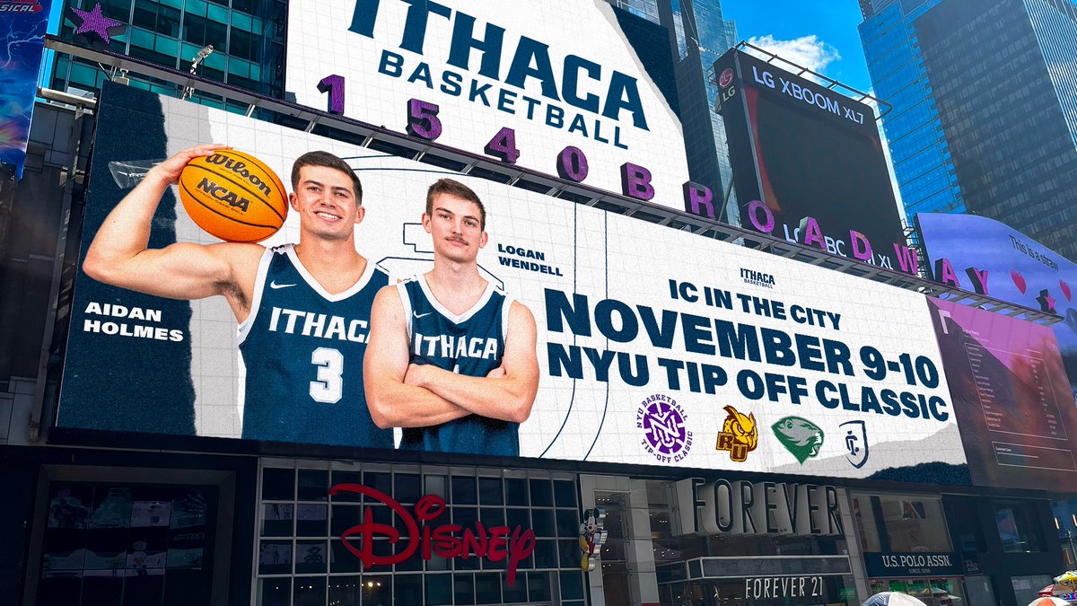 IC IN THE CITY! 🔜

We’re hitting the road to start the season off in the NYU Tip-Off Classic this Saturday and Sunday.

#GoBombers | #Family
