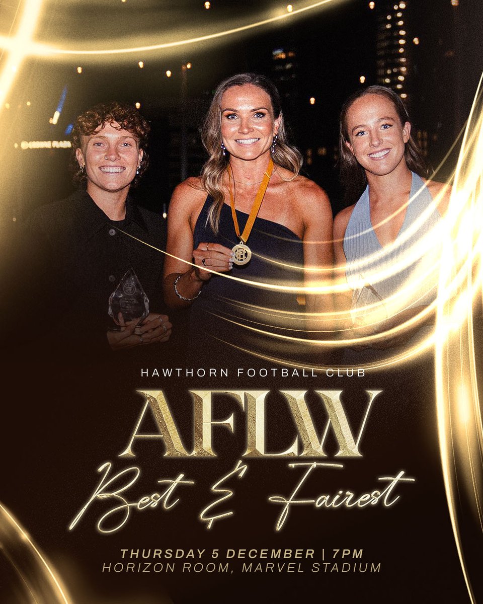 Celebrate a record breaking season at our AFLW Best and Fairest🥇 

Secure your tickets NOW! bit.ly/2024AFLWBnF