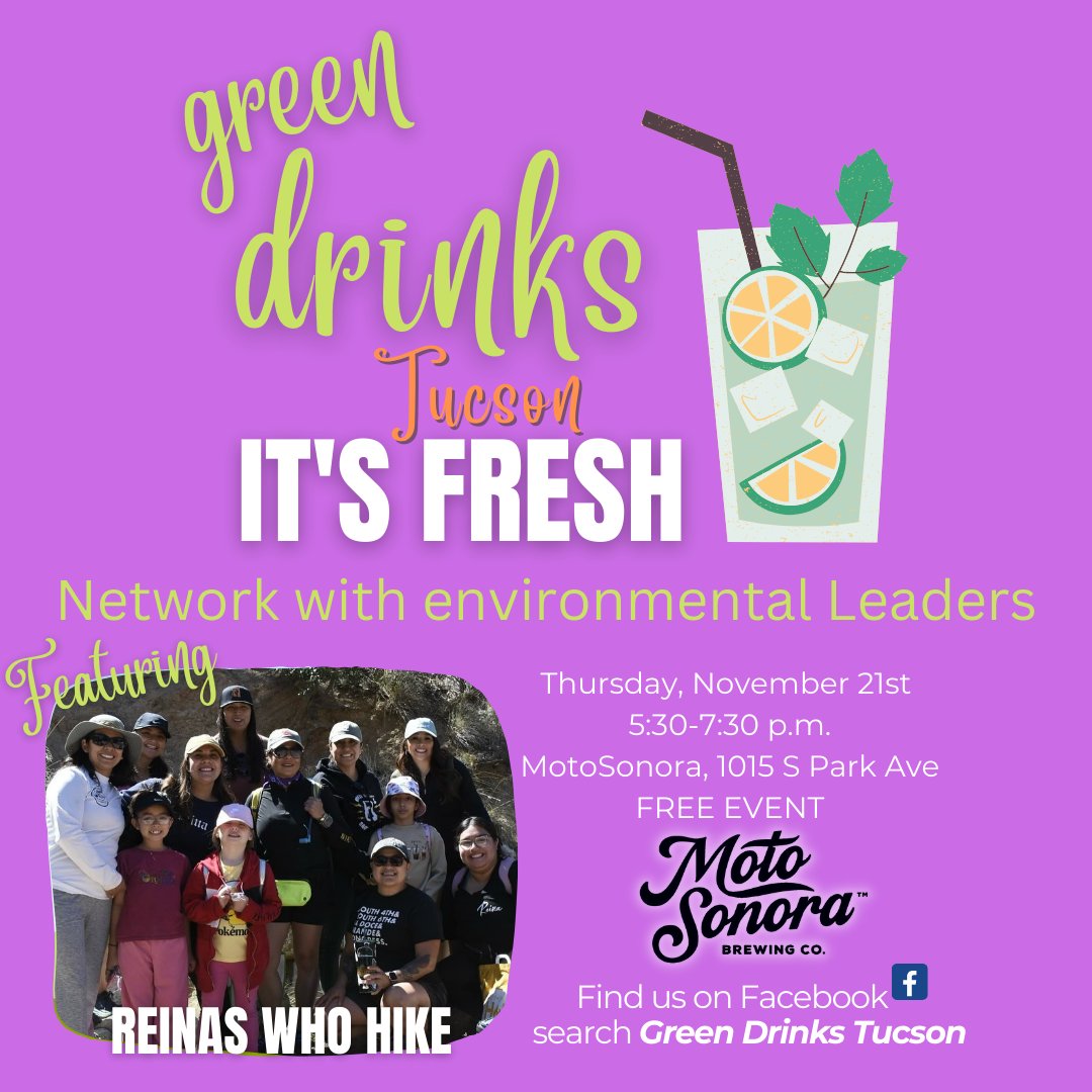 Sonoran Institute (@sonoraninst) on Twitter photo Mark your calendars! This month's Green Drinks Tucson will take place at <a href="/motosonora/">motosonora</a> Brewing Company with special guests Reinas Who Hike and food truck Birrieria Las Chicas - you won't want to miss this! Mark your calendars! This month's Green Drinks Tucson will take place at <a href="/motosonora/">motosonora</a> Brewing Company with special guests Reinas Who Hike and food truck Birrieria Las Chicas - you won't want to miss this!