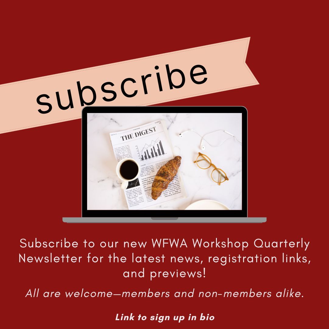 Stay in the loop with our brand-new WFWA Workshop Quarterly Newsletter! Subscribe now through the link in our Bio.  First edition goes out mid-December 2024. #WFWA #WritingCommunity #WomensFiction