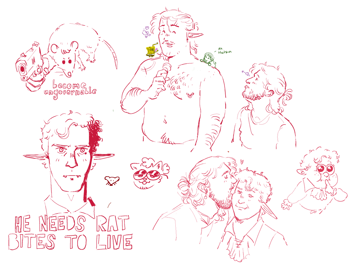 we had a little drawpile to cheer ourselves up :3