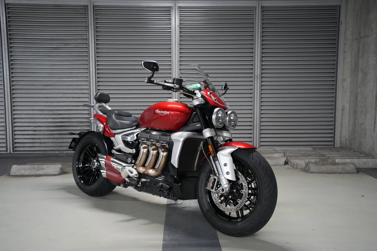 UdxCarwash's tweet photo. バイク洗車・コーティング専門店モトエステ秋葉原UDX駐車場店SNAP　たかdashさん　Triumph Rocket3R
　を洗車させて頂きました。いつもご利用ありがとうございます。#triumph #rocket3r https://t.co/AbCSupbQJl