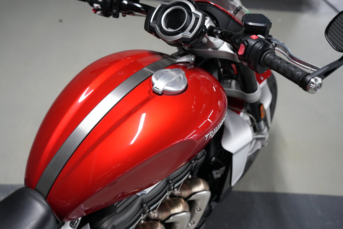 UdxCarwash's tweet photo. バイク洗車・コーティング専門店モトエステ秋葉原UDX駐車場店SNAP　たかdashさん　Triumph Rocket3R
　を洗車させて頂きました。いつもご利用ありがとうございます。#triumph #rocket3r https://t.co/AbCSupbQJl