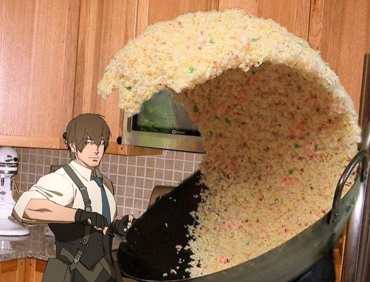 fateswalker's tweet image. no one:
the max culinarian by the marketboard: