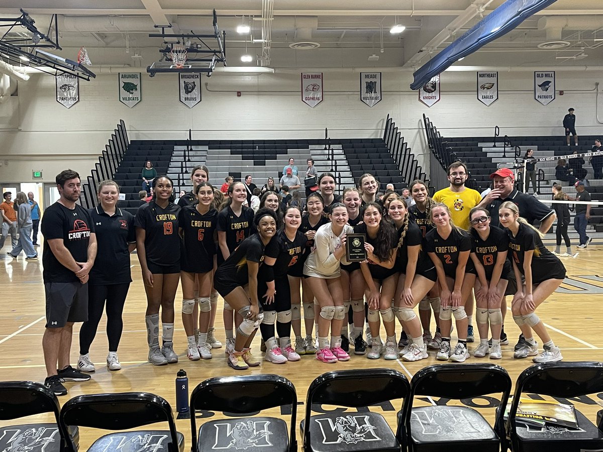 CrHS_ALC's tweet photo. Volleyball defeats Meade 3-0 for the Region Championship! Congrats! π#TogetherCardsFly https://t.co/xpNBz9z390