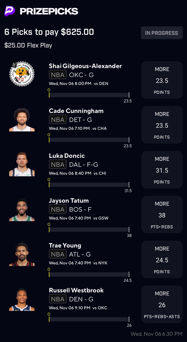 Big_Trappp's tweet photo. Let’s Gooooooo fade me 😉🫡Copy my PrizePicks lineup using this link: 
https://t.co/5TNygPpu70 https://t.co/0W9H2IMr3n