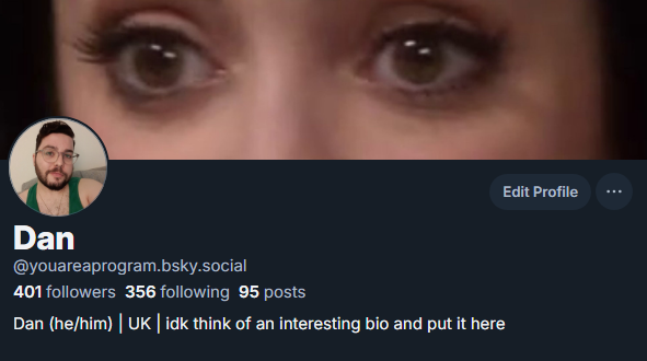 youareaprogram's tweet image. idk if this other site will take off but hey that&apos;s where I am