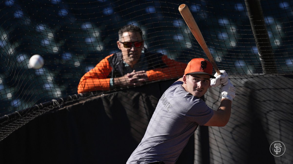 SFGProspects's tweet image. Position players in attendance at Oracle Camp got the opportunity to take a few swings on-field today 💥