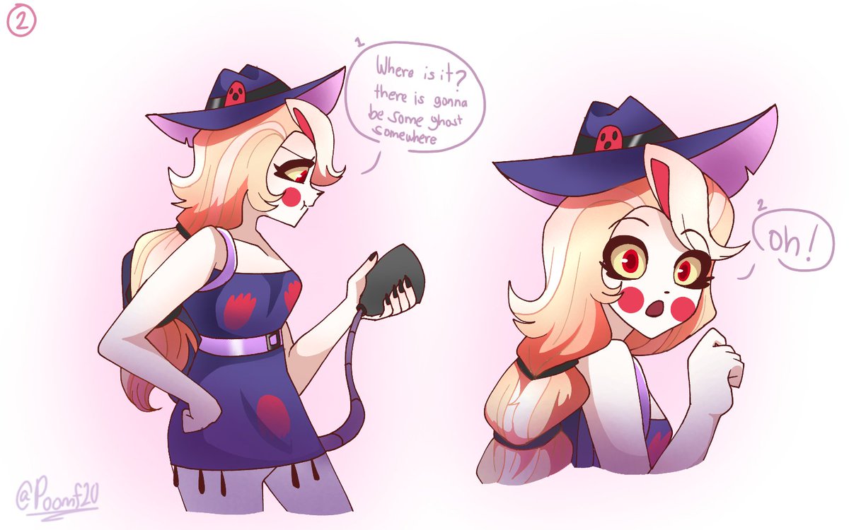 Poomf20's tweet photo. Role play 👻💖 (1/2)

#HazbinHotel #HazbinHotelFanart 
#chaggie #fallenstar #chaggiefanart https://t.co/gBSmuLNzey